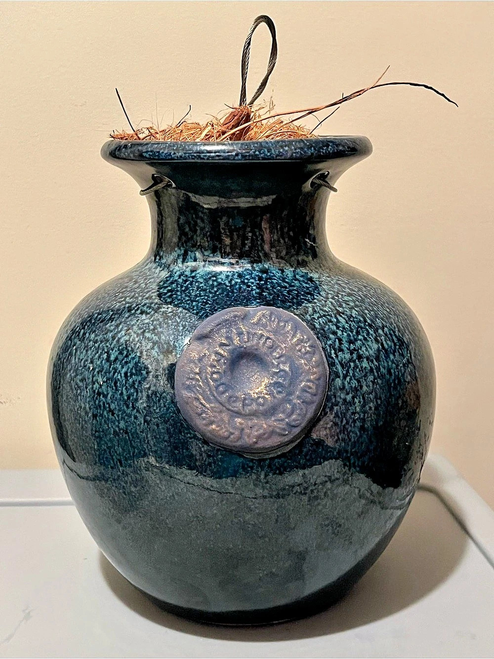 Vintage Blue Mountain Pottery Drip Glaze Vase, Patented Canada MCM